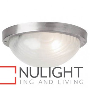 Forte Small Oval 1 Light Exterior Ceiling Flush MEC