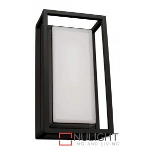 Cayman Led Exterior Wall Light Black MEC