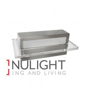 WALL INTERNAL Surface Mounted CITY LED S/Nickel with Clear Acrylic Border Rectangular Up Down 6W 120D IP23 (180 Lumens) CLA