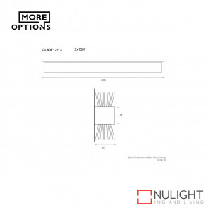 T5 Up/down Slimline Fluorescent 21W ORI