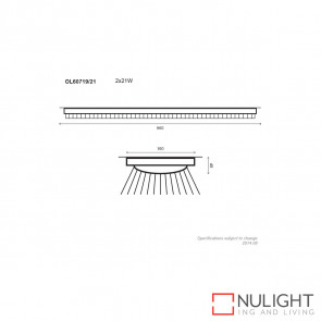 Twin T5 Slimline Fluorescent 21w White ORI