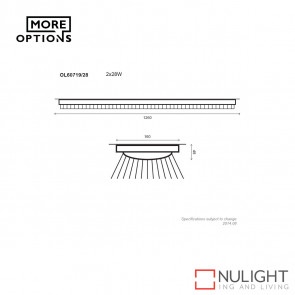 Twin T5 Slimline Fluorescent 28w ORI