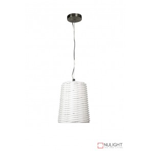 Moreton 25 Woven Pvc Pendant White ORI