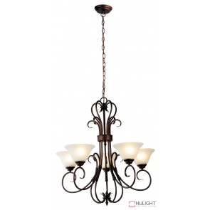 Gaston 5Lt Up Pendant Bronze ORI