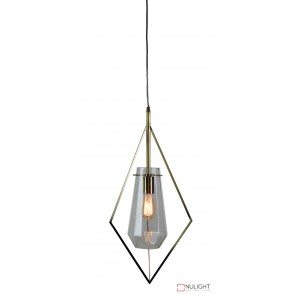 Fili.35 Single Pendant Satin Brass - Clear ORI