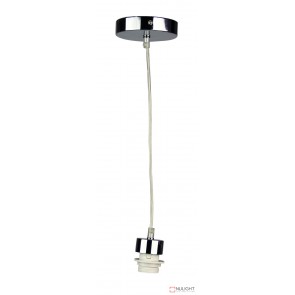 Parti Cord Suspension Chrome With Clear Flex E27 ORI