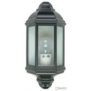 Fenchurch Flush Wall Light Black ORI