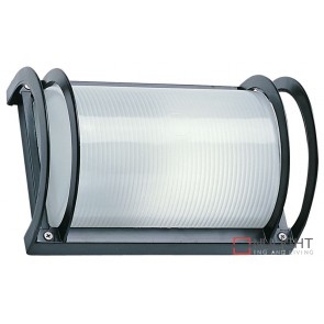 Cylinder Plain Black Outdoor Light ORI