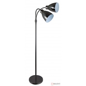 Retro Twin Floor Lamp Gunmetal ORI