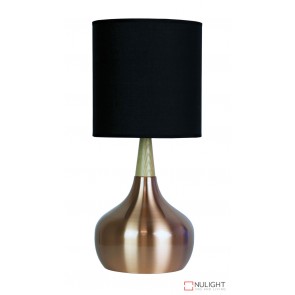 Pod Table Lamp Brushed Copper Complete ORI