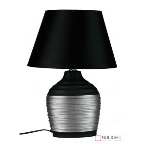 Liano Black And Silver Ovoid Base And Shade ORI