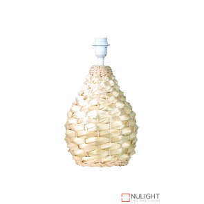 Cayman Woven Cane Small Table Lamp Natural Base Only ORI