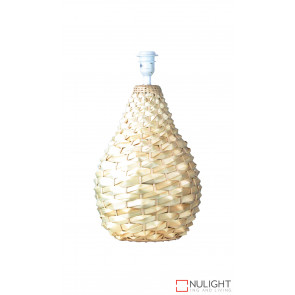 Cayman Woven Cane Large Table Lamp Natural Base Only ORI