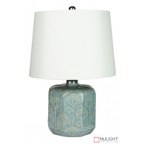 Bikki Blue Ceramic Complete Table Lamp ORI