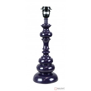 Brae Table Lamp Base Only Gloss Purple ORI