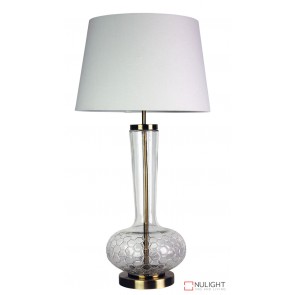 Pavia Clear Glass Complete Table Lamp ORI