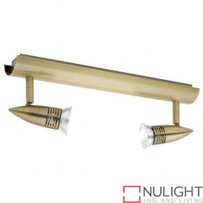 Proton 2 Light Rail Antique Brass COU