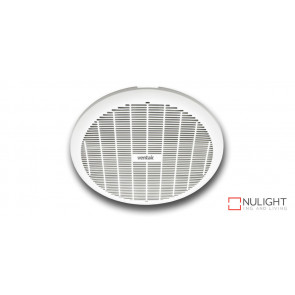 GYRO 250 - 10 inch  Round Plastic Grille - Ball bearing motor- Plug and Cable included - 3 year warranty -  White VTA