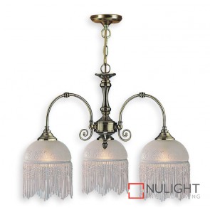Decor 3 Light Pendant Victoriana Antique Brass ASU
