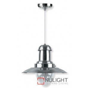 Decor 1 Light Pendant 100W Satin Chrome ASU