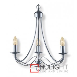 Decor 3 Light Pend Birdcage Satin Chrome ASU