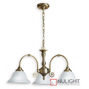 Decor 3 Light Pend Antique Brass ASU