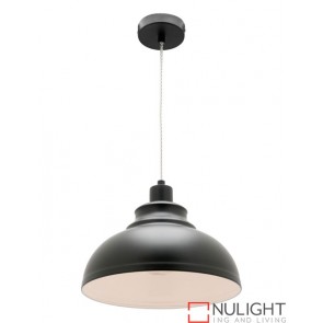 Risto 1 Light Pendant Black COU