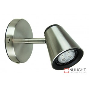 Zoom Led Single Spot Br. Steel ORI