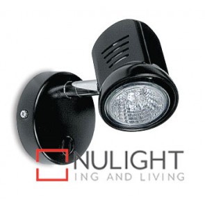 Spot Halogen Single Pan Switch Black Gu ASU