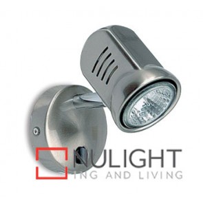 Spot Halogen Single Pan Switch Satin Chrome ASU