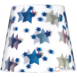 5-8-7 Gh 3D White Shade With Blue Star B22 ORI