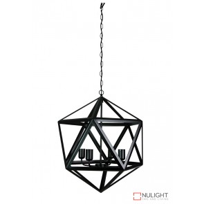 Geo 4 Pendant Matt Black ORI