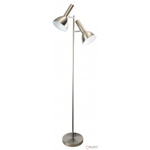 Vespa Twin Floor Lamp Brushed Chrome ORI