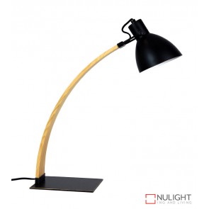 Perno Desk Lamp Black And Wood ORI