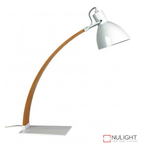 Perno Desk Lamp White And Wood ORI