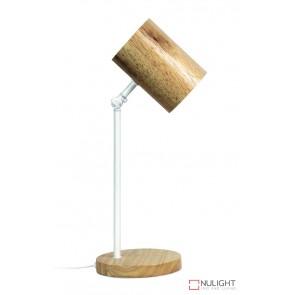 Chad Desk Lamp White And Wood ORI