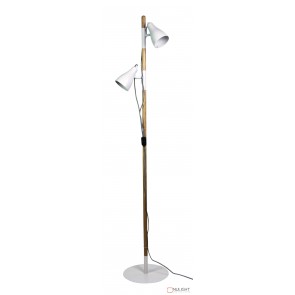 Lom Twin Floor Lamp Matt White - Ash ORI