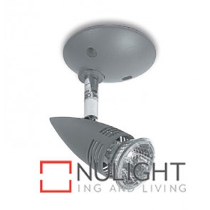 Spot Halogen Single Gu50W Silver Grey ASU