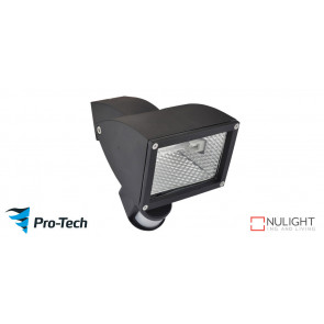 WEDGE - 1 Light Floodlight in Matte Black  - Motion Sensor VTA